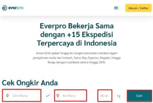 Cara Mudah Cek Ongkir Wahana Express Year Praktis