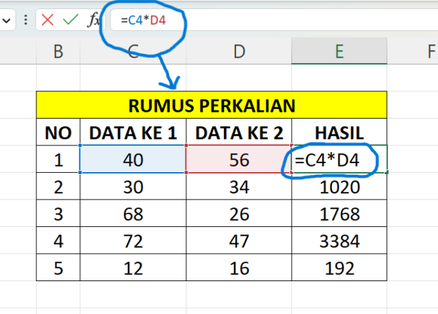 Rumus Penjumlahan Excel Pengurangan Pembagian Dan Rumus Perkalian Theaoi