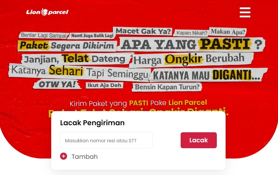 cek resi lion parcel