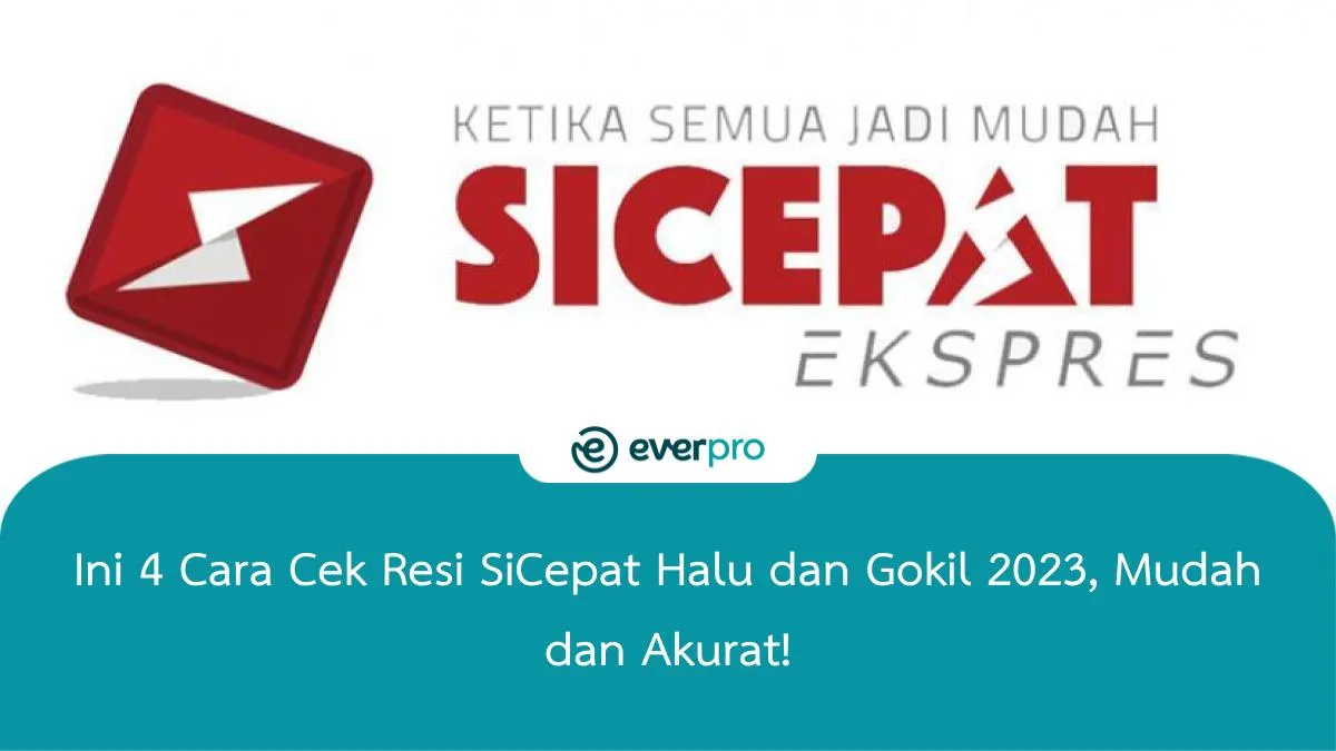 Cek Resi Sicepat Halu, Gokil, Dan Reg - Everpro