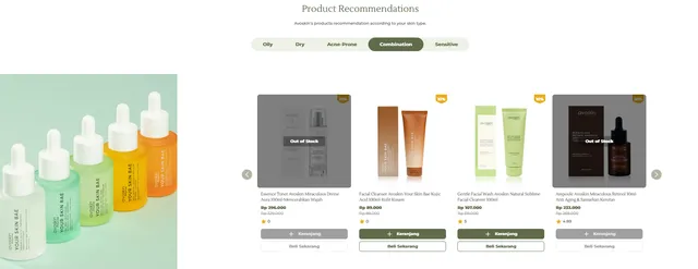 Product Page Avoskin