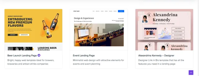 Template Landing Page