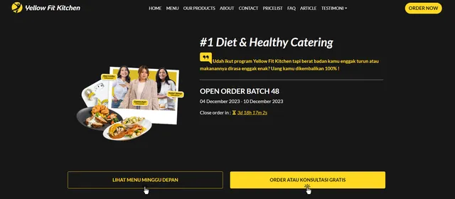 Website Yellow Fit Kitchen