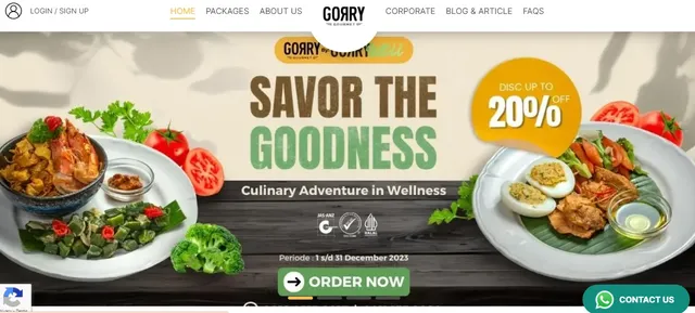 website gorry gourmet