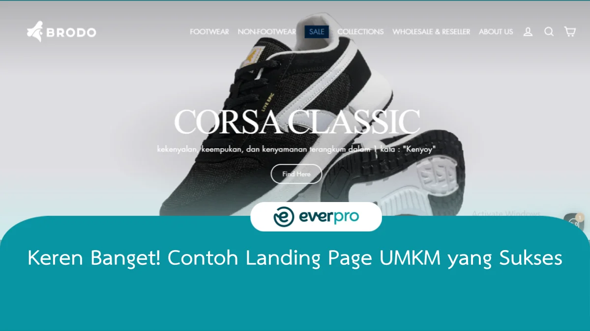 contoh landing page umkm