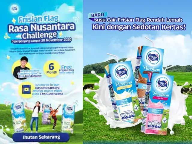 contoh iklan produk susu Frisian Flag