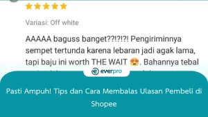 cara membalas ulasan pembeli di shopee