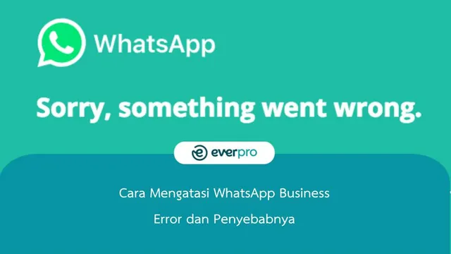 cara mengatasi whatsapp business error