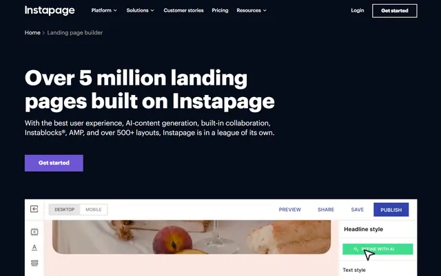 landing page gratis terbaik