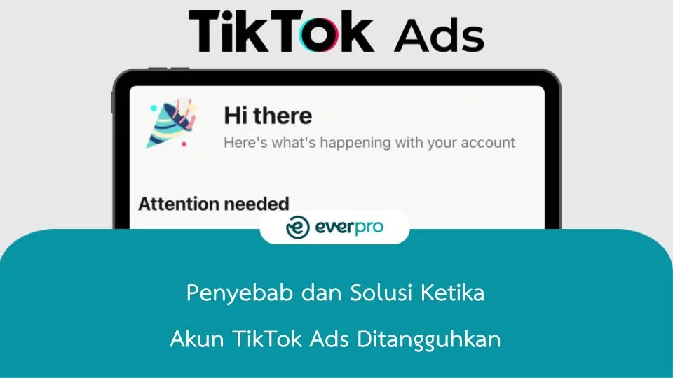 akun tiktok ads ditangguhkan